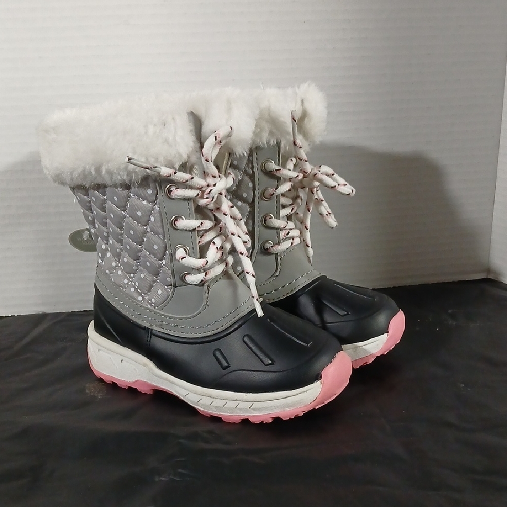 Carter's Faux Fur Lined Footwear Toddler Girls Size 9 Like New